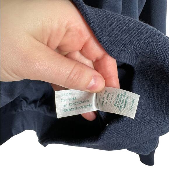 Marine‎ Layer Signature Zip Hoodie Navy Blue Hello Embroidery Medium - Picture 6 of 9